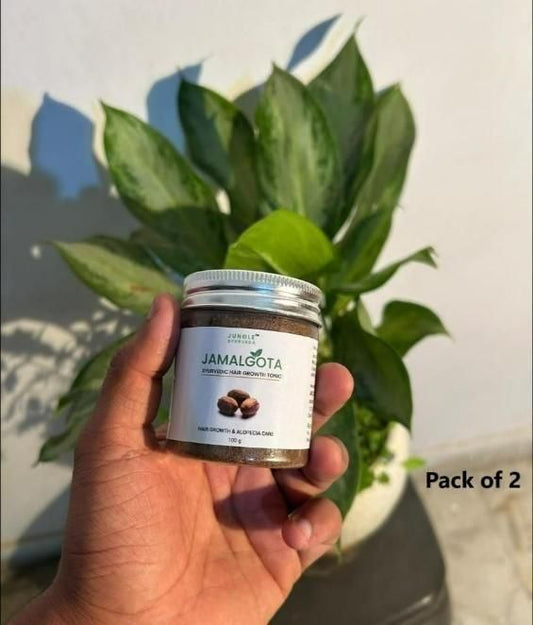 Jamalgota Ayurvedic Hair Growth Powder (Limited Offer: Buy 1, Get 1 Free)